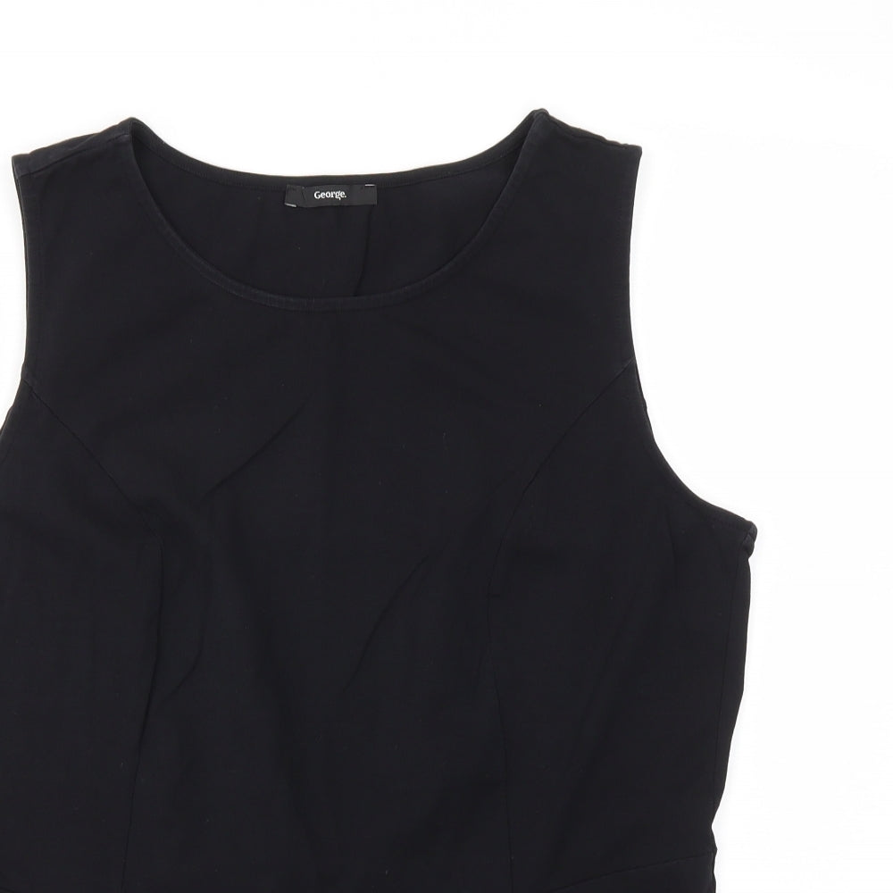 George Womens Black   Basic T-Shirt Size 18