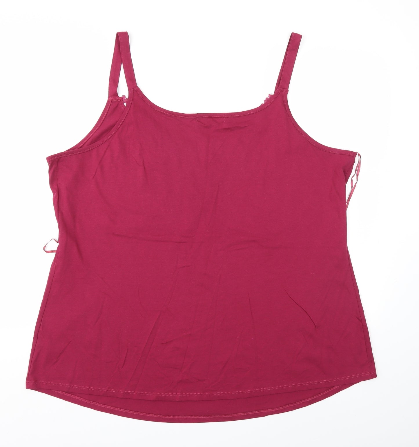 George Womens Pink Floral  Basic T-Shirt Size 22