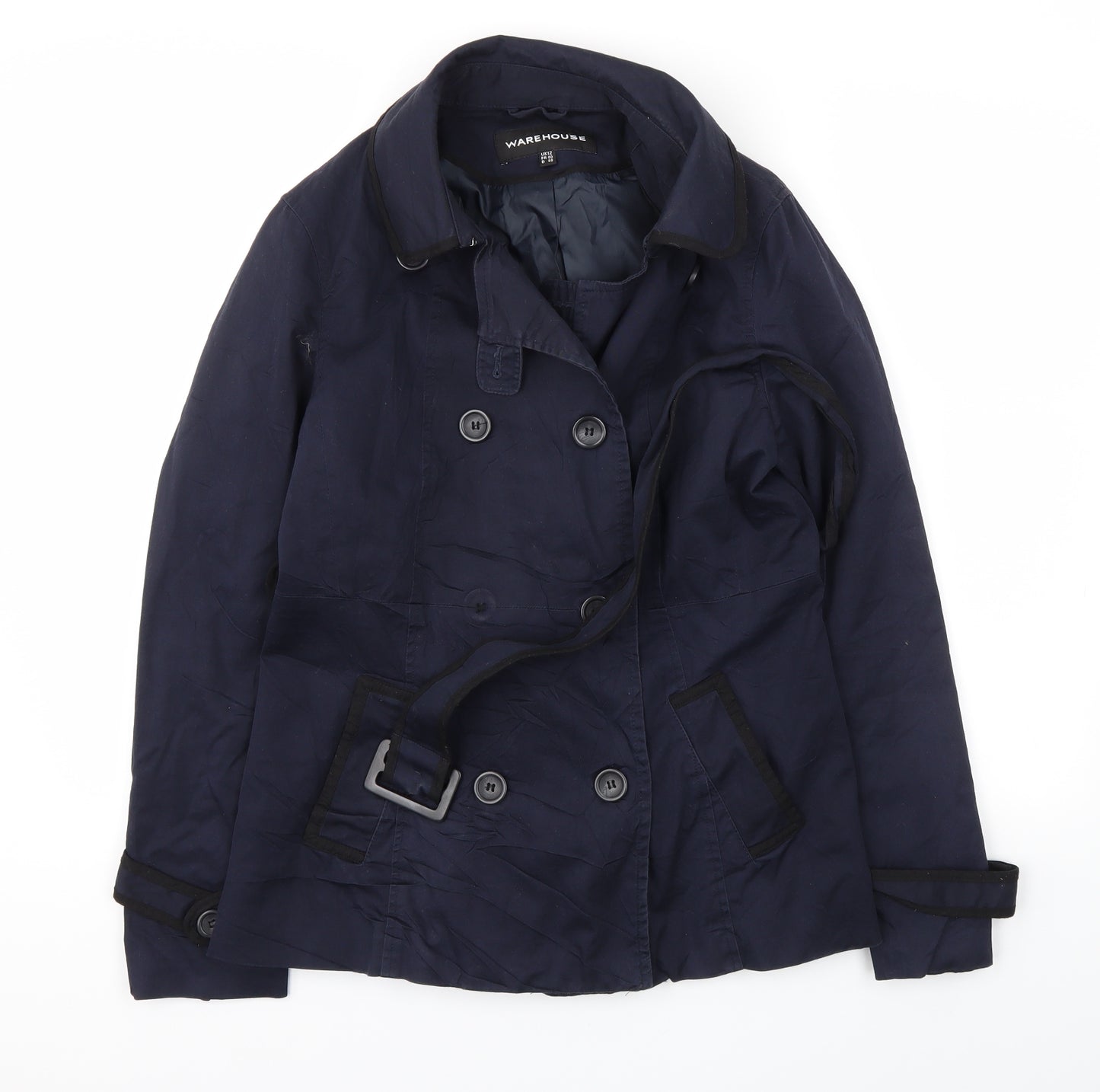 Wearhouse Womens Blue   Jacket Coat Size 12