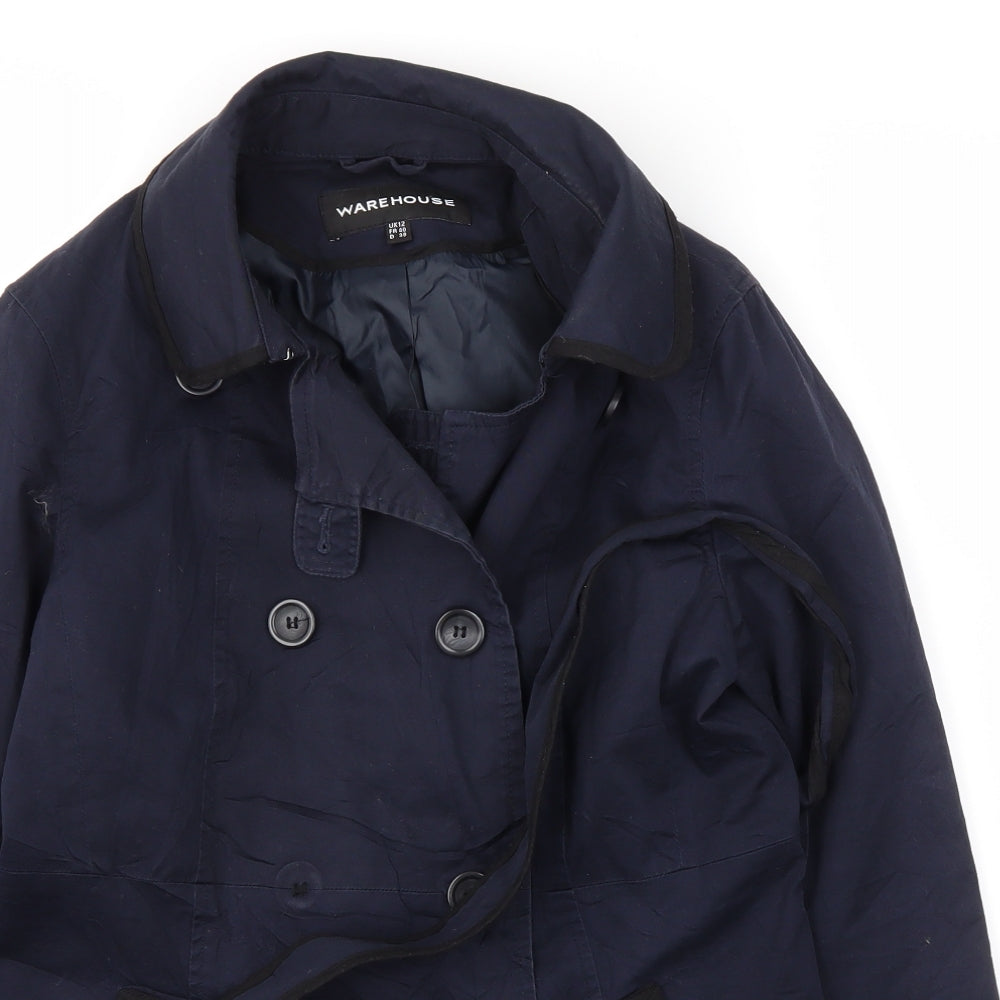 Wearhouse Womens Blue   Jacket Coat Size 12