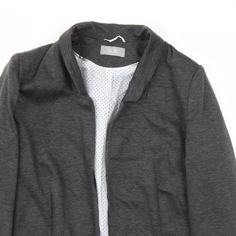 Wallis Womens Grey   Jacket Blazer Size 16