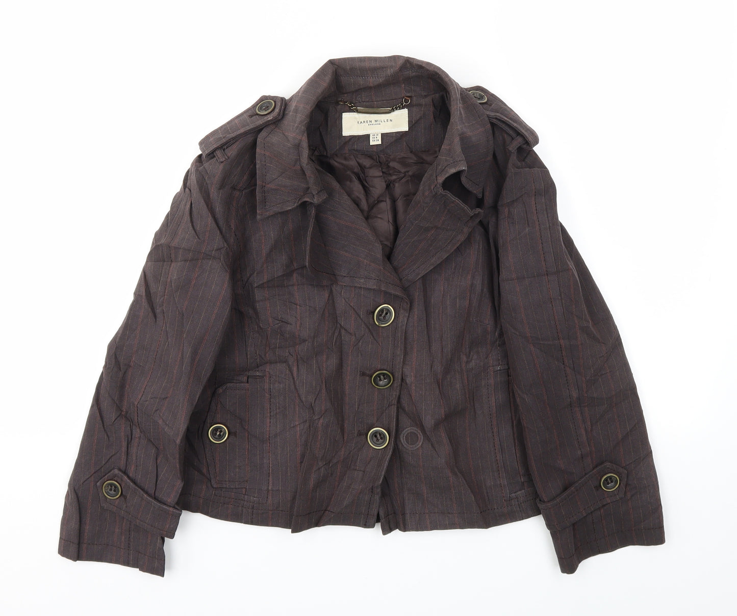 Karen Millen Womens Brown   Jacket Coat Size 10