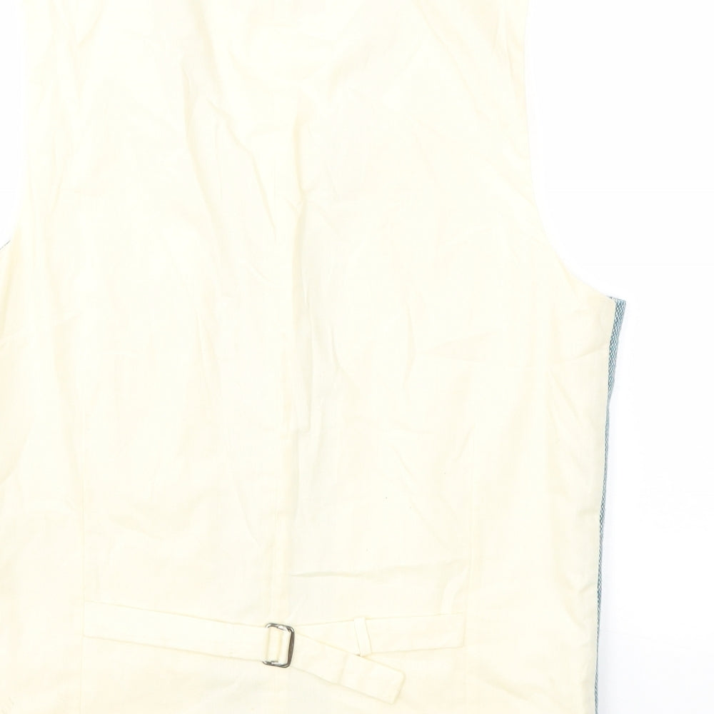 Topman Mens Blue   Jacket Suit Waistcoat Size 40