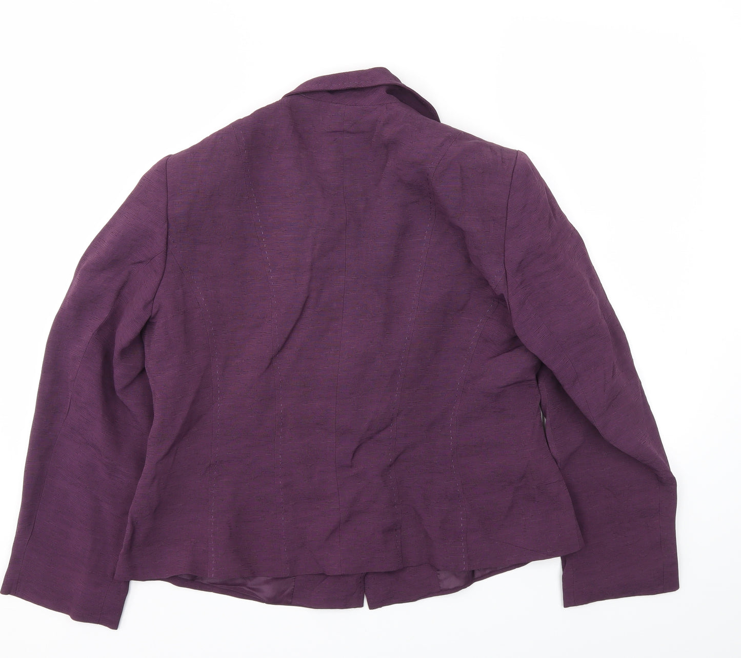 MINUET Womens Purple   Jacket Blazer Size 16