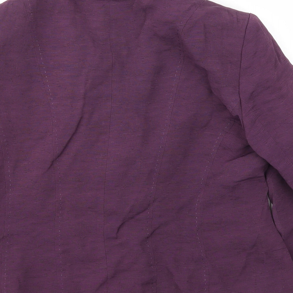 MINUET Womens Purple   Jacket Blazer Size 16