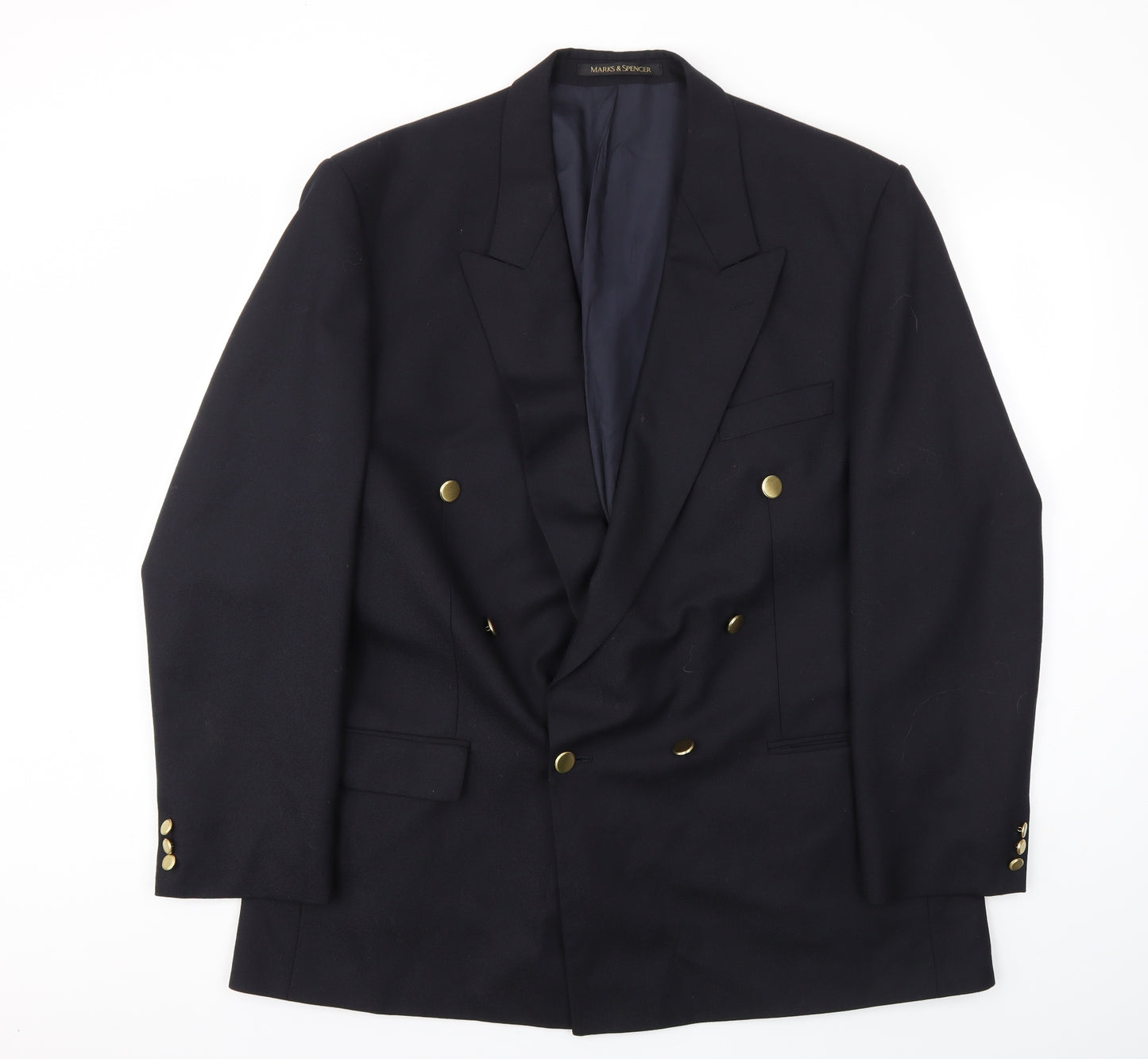 M&S Mens Blue   Jacket Blazer Size 46