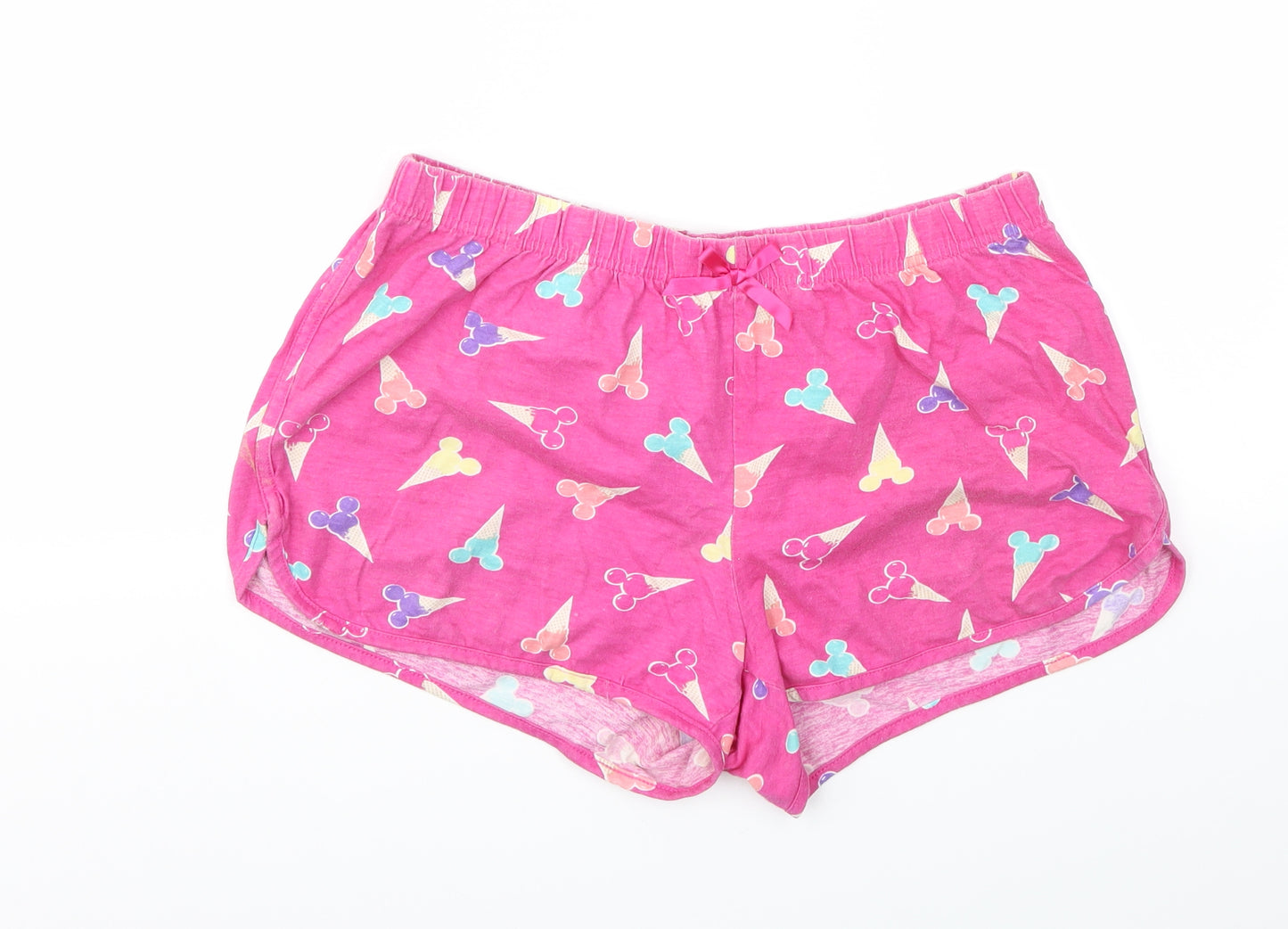 George Womens Pink Argyle/Diamond  Cut-Off Shorts Size 12