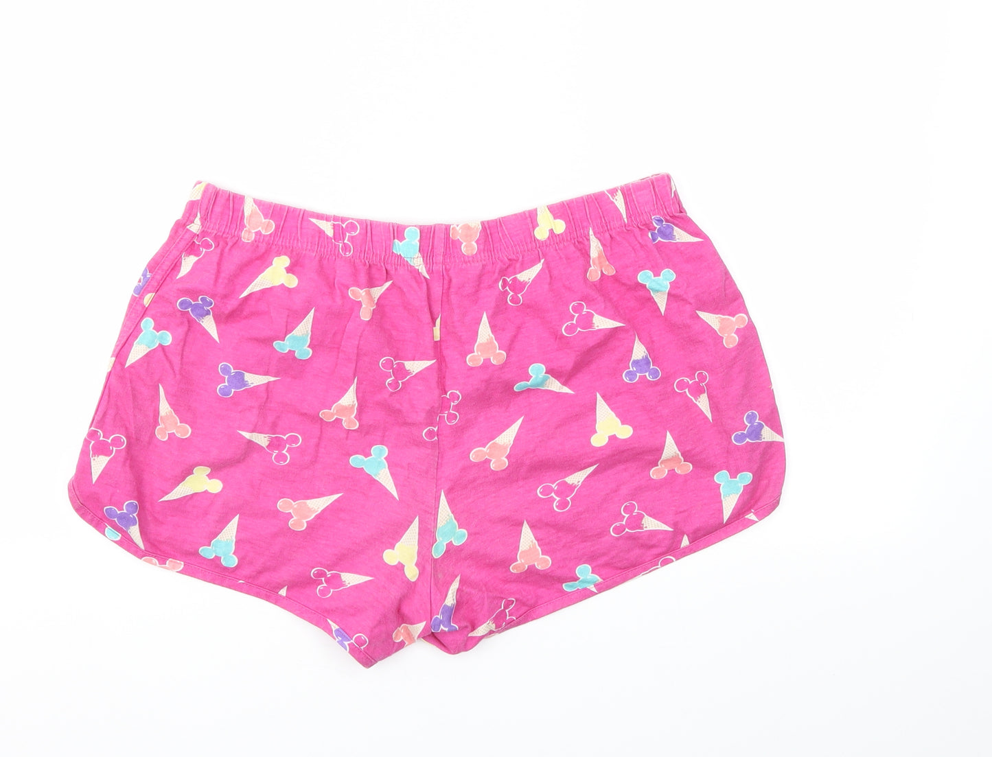George Womens Pink Argyle/Diamond  Cut-Off Shorts Size 12