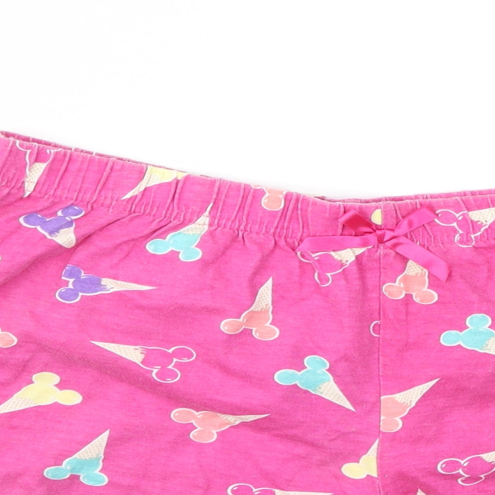 George Womens Pink Argyle/Diamond  Cut-Off Shorts Size 12
