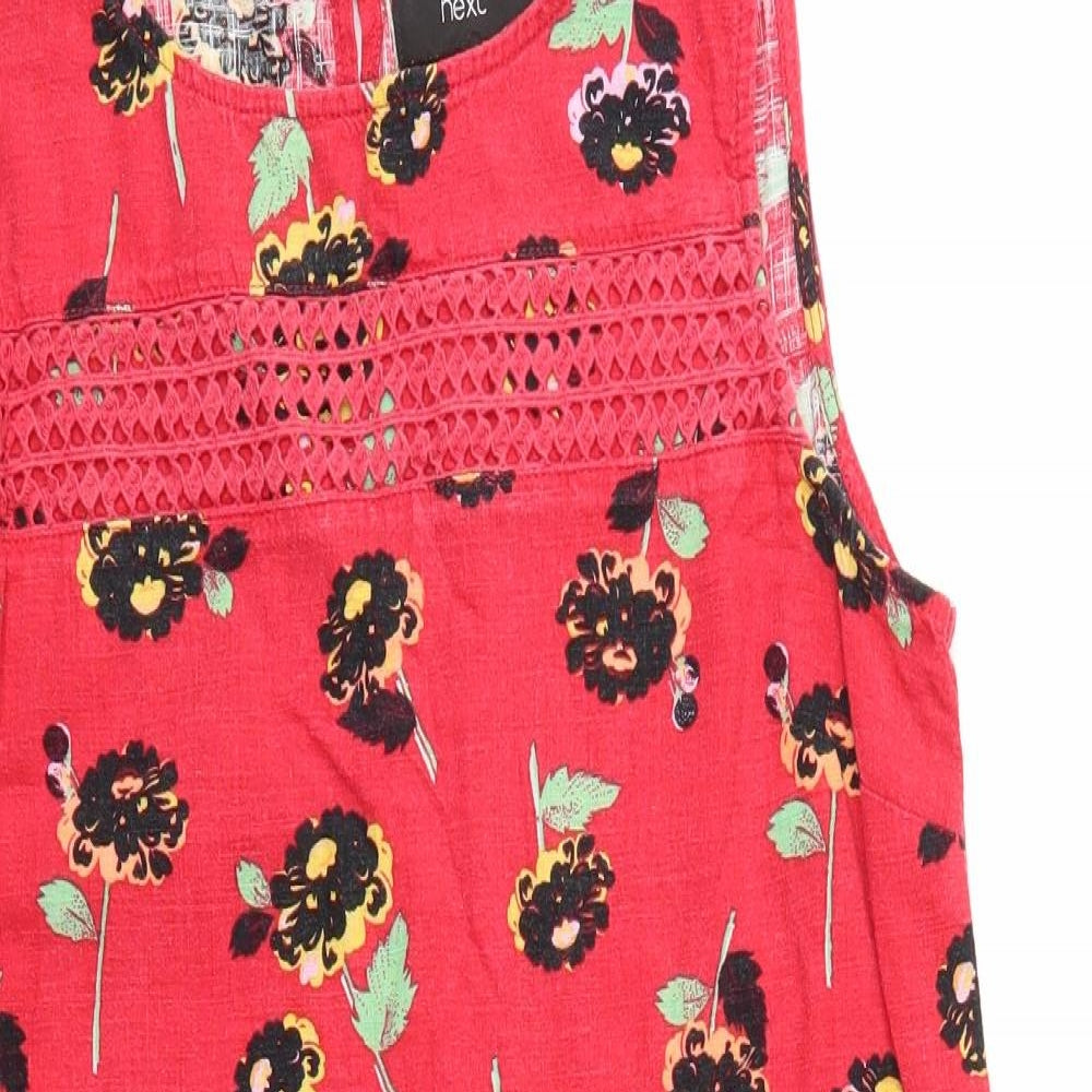 NEXT  Womens Red Floral  Fit & Flare  Size 12