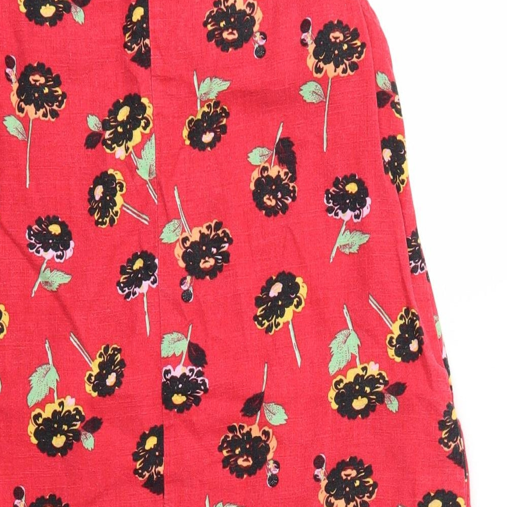 NEXT  Womens Red Floral  Fit & Flare  Size 12