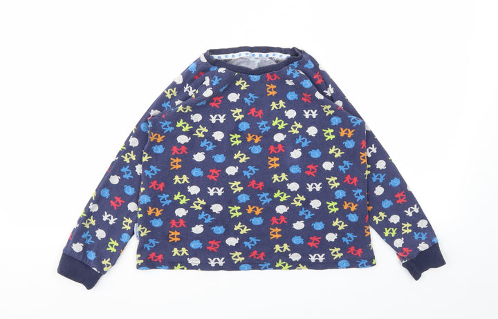 Matalan Boys Blue Animal Print Basic T-Shirt Size 8-9 Years