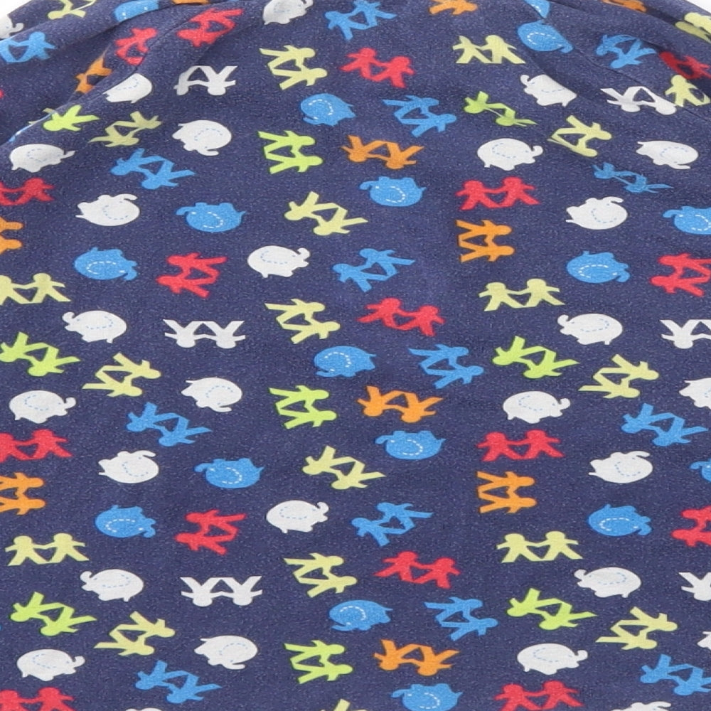 Matalan Boys Blue Animal Print  Basic T-Shirt Size 8-9 Years