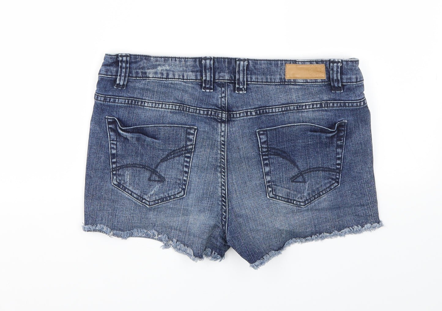 Cherokee Womens Blue   Cut-Off Shorts Size 12