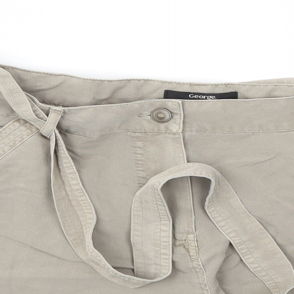 George Womens Brown   Cut-Off Shorts Size 12
