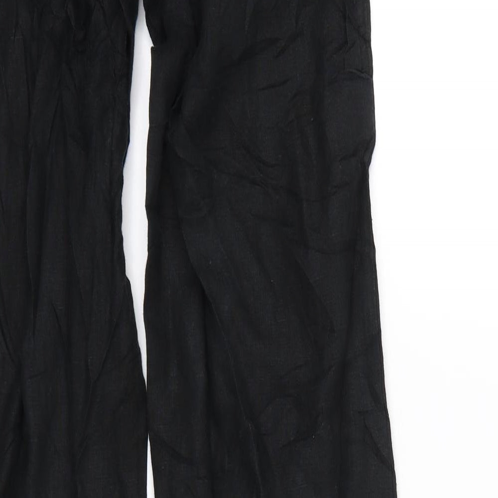 H&M Womens Black   Capri Trousers Size 30 in L25 in