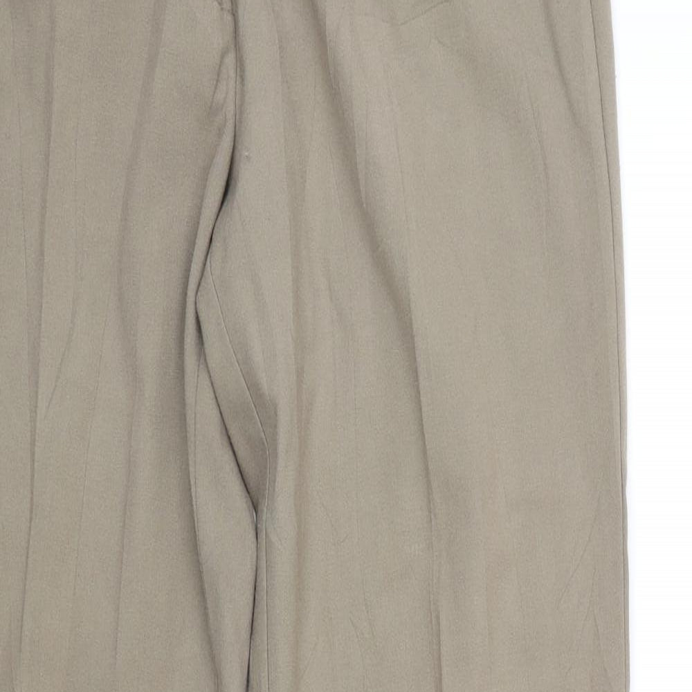 M&S Womens Brown   Trousers  Size 12 L27.5 in