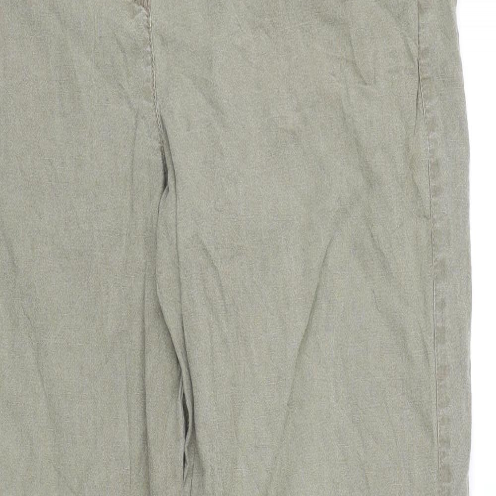 Ginab Womens Green   Capri Trousers Size M L27 in