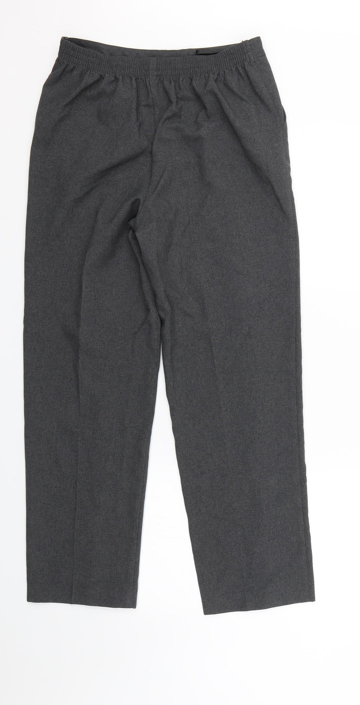 Isle Womens Grey Trousers Size 10 L25 in