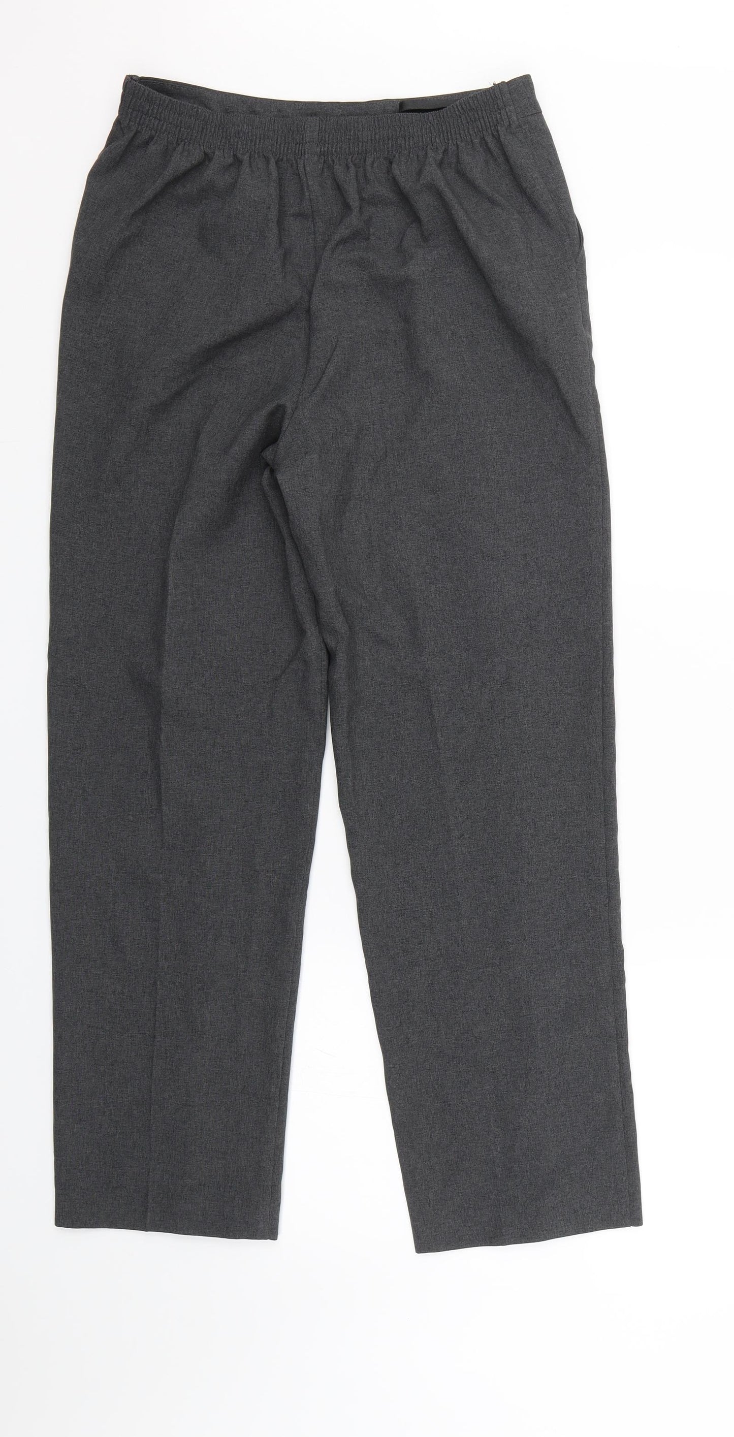 Isle Womens Grey   Trousers  Size 10 L25 in