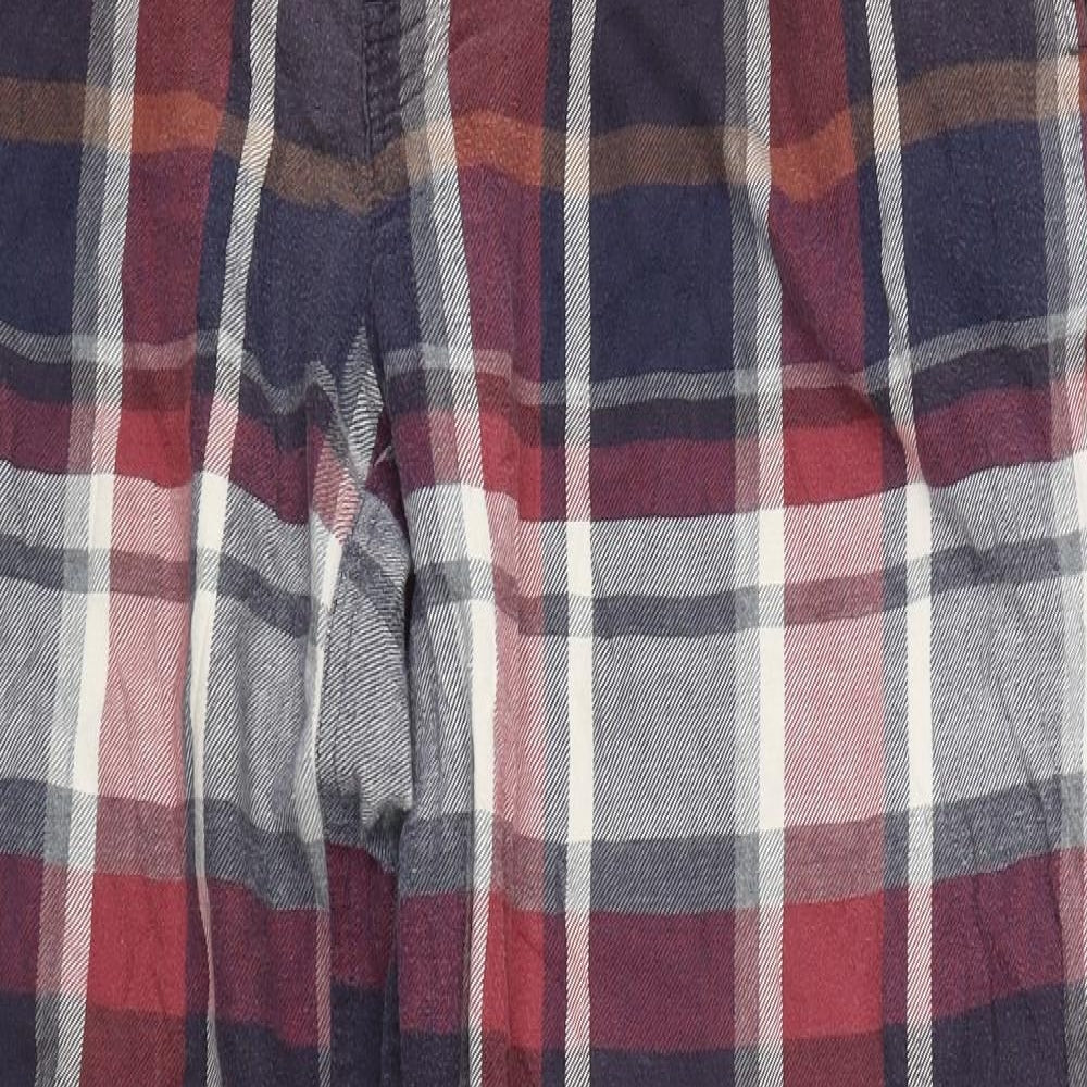 M&S Mens Multicoloured Check   Pyjama Pants Size L