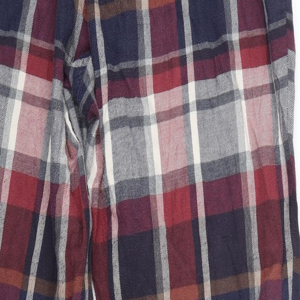 M&S Mens Multicoloured Check   Pyjama Pants Size L