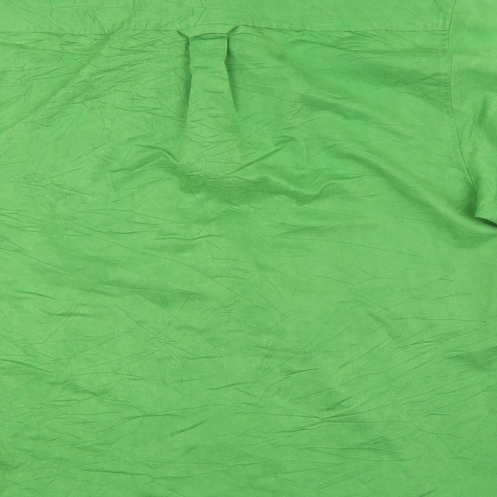 I.Q. Mens Green    Button-Up Size L