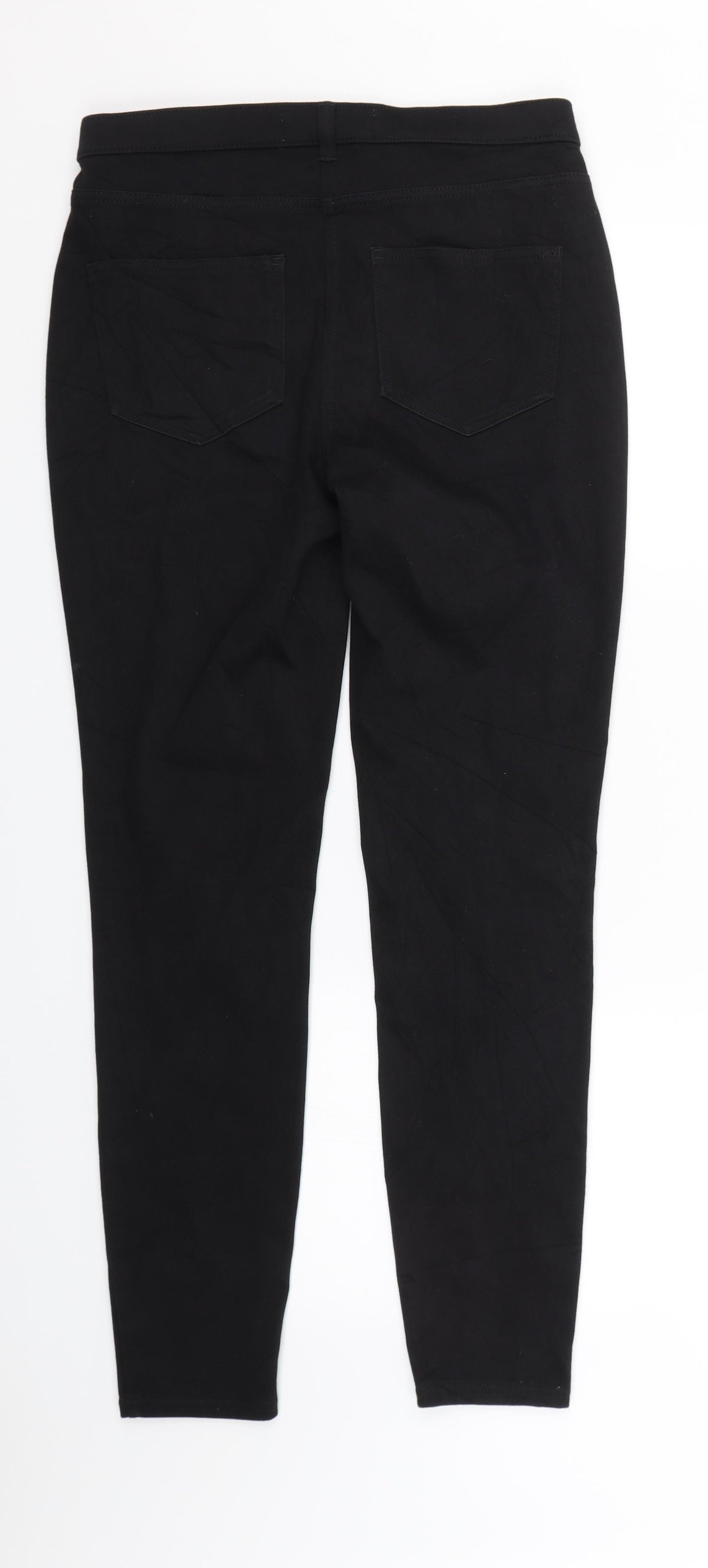 NEXT Womens Black  Denim Skinny Jeans Size 12 L27.5 in