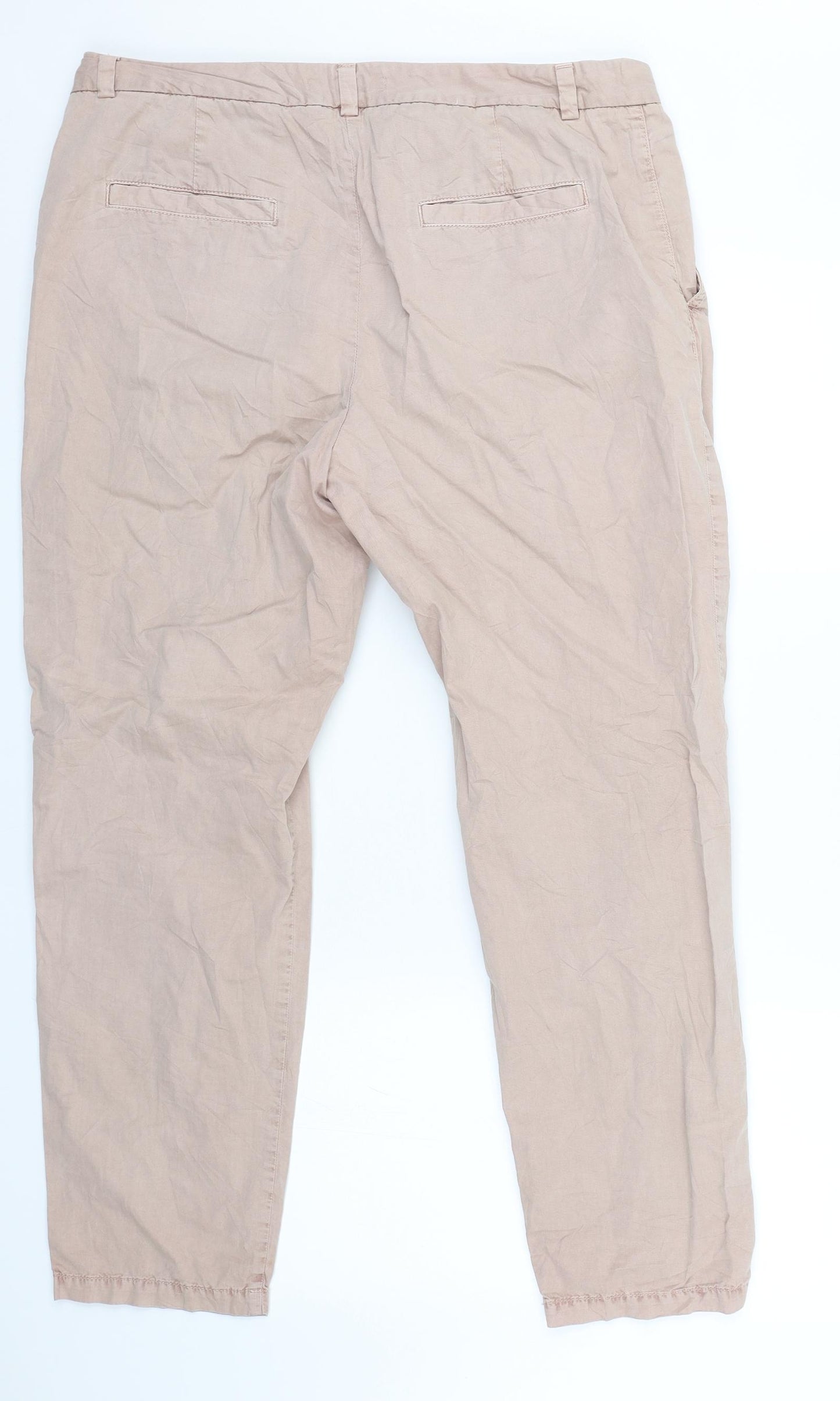 m&s Womens Pink   Capri Trousers Size 16 L24.5 in