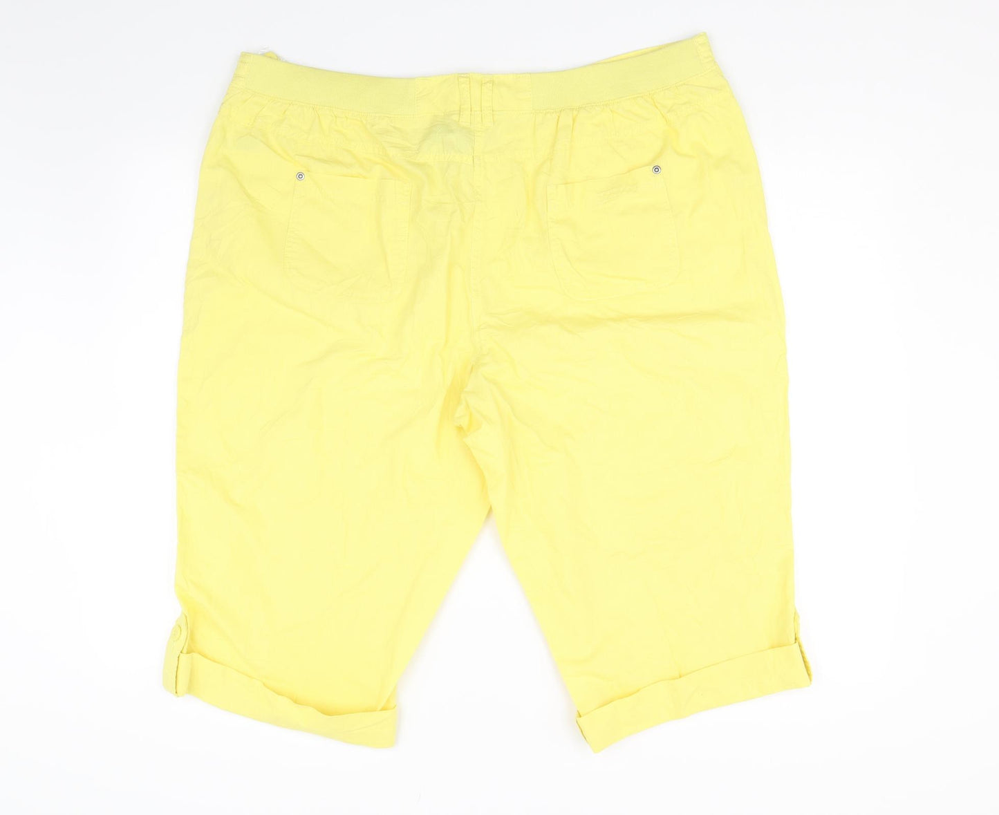 BHS Womens Yellow   Chino Shorts Size 20