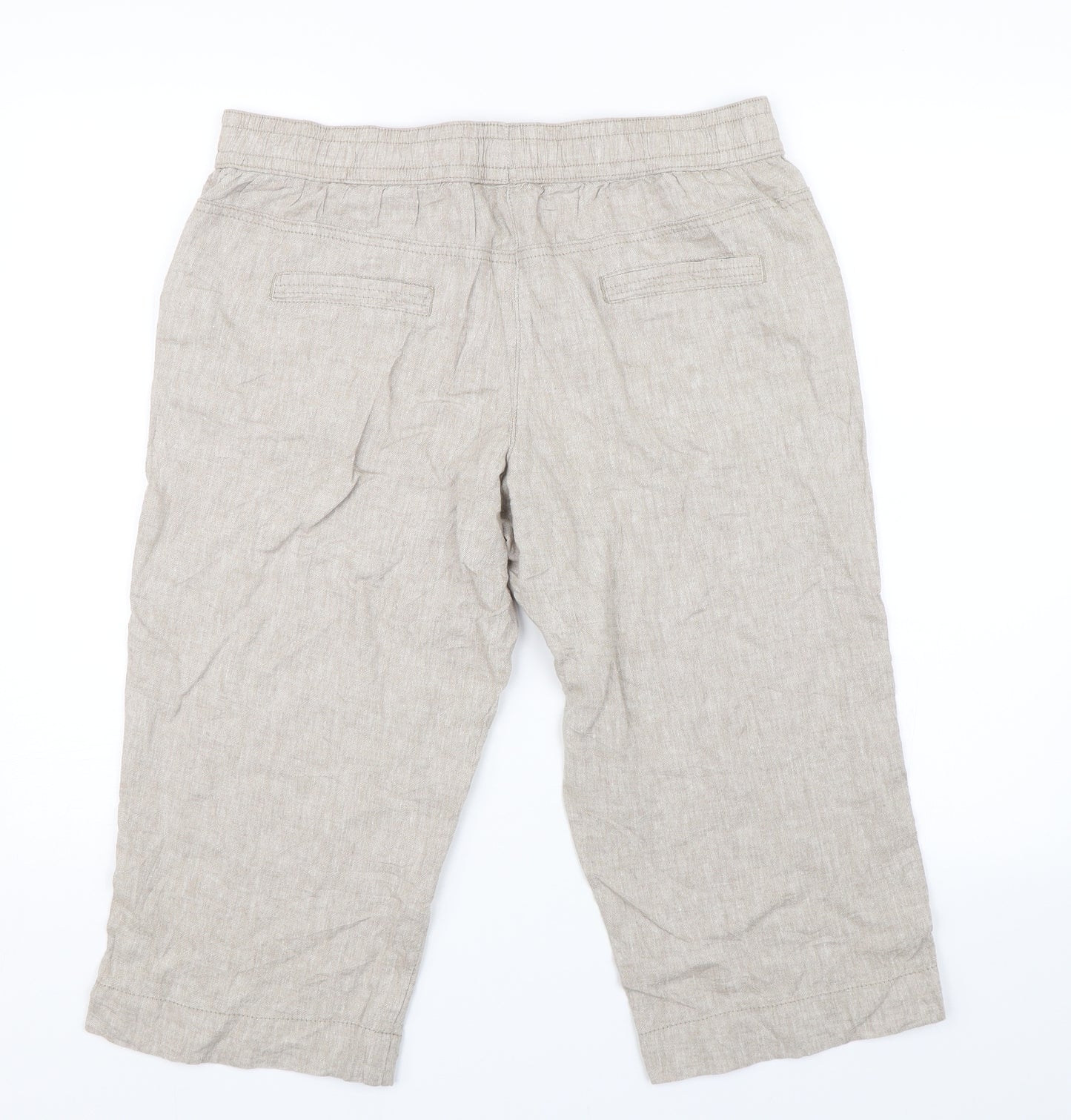 George Womens Brown   Cropped Trousers Size 14