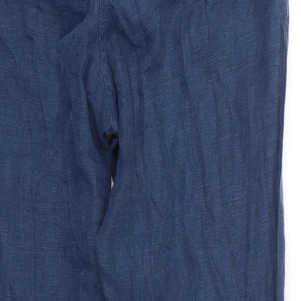 Seasalt Cornwall Womens Blue   Capri Trousers Size 12 L25 in