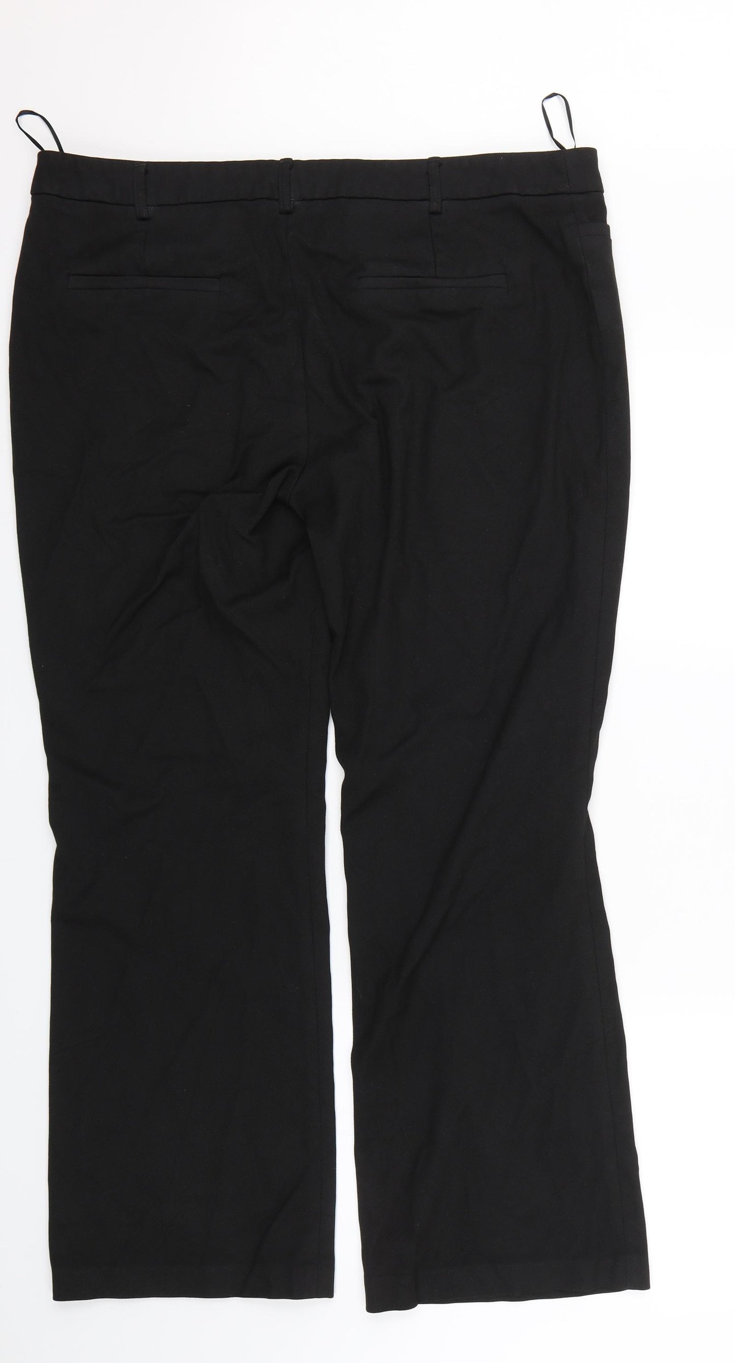 NEXT Womens Black   Trousers  Size 18 L26.5 in