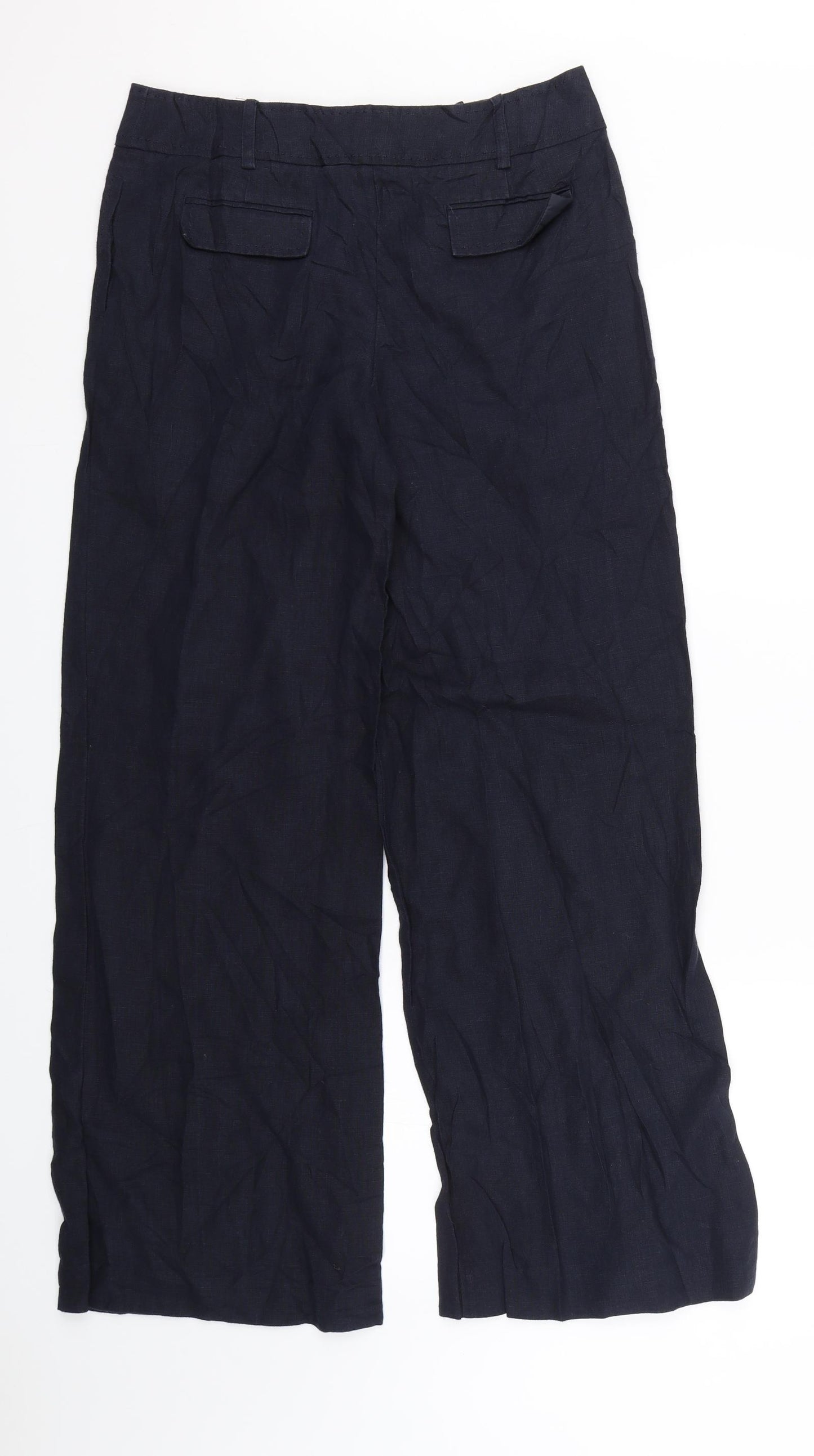 NEXT Womens Blue   Capri Trousers Size 10 L28 in