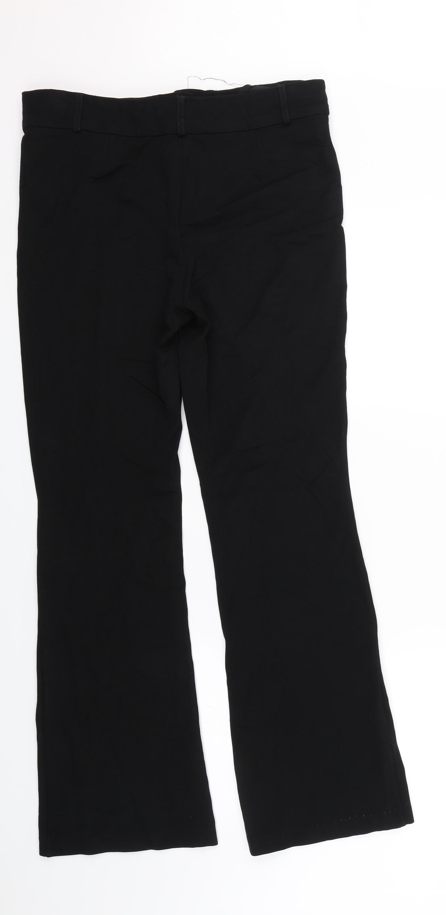 M&S Womens Black   Carrot Trousers Size 12 L28 in