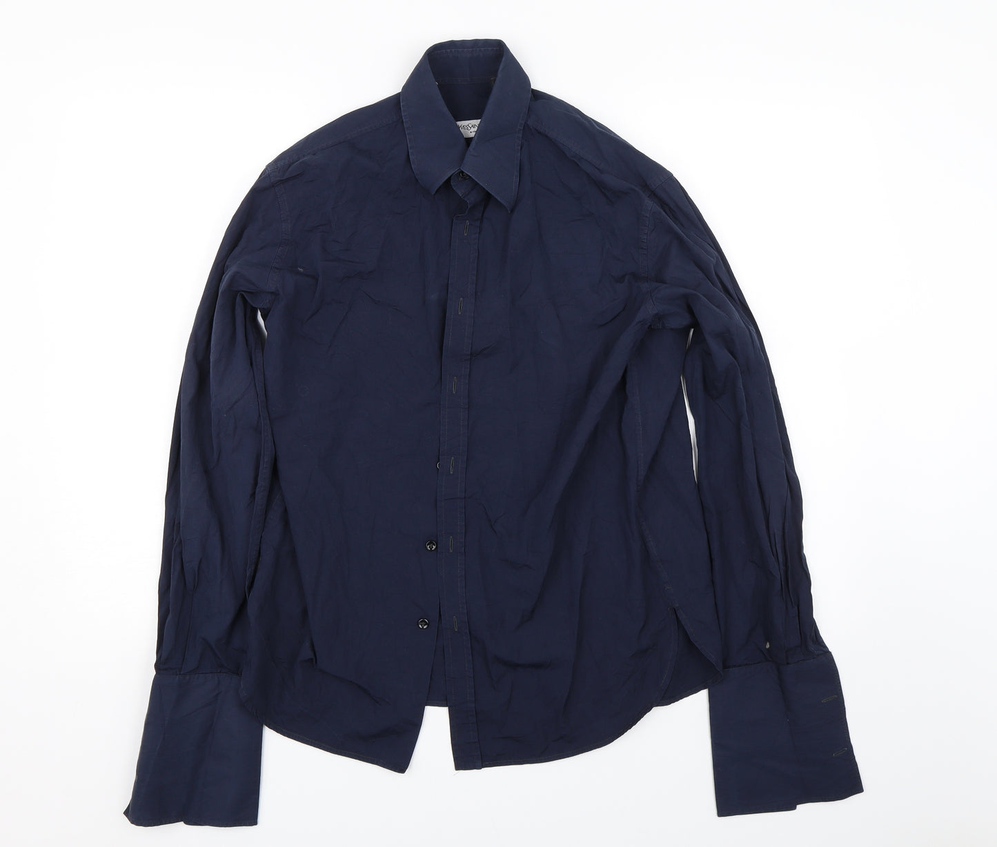 Yves Saint Laurent  Mens Blue    Dress Shirt Size 38