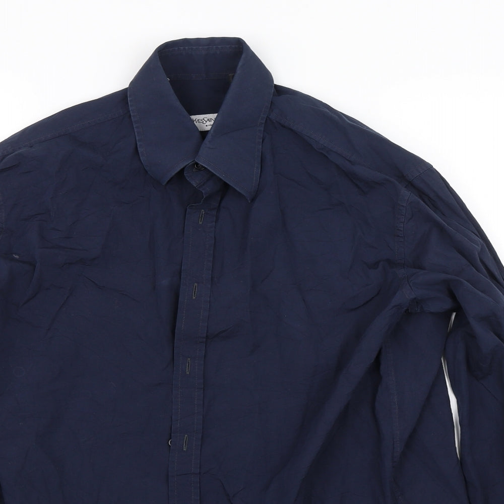 Yves Saint Laurent  Mens Blue    Dress Shirt Size 38