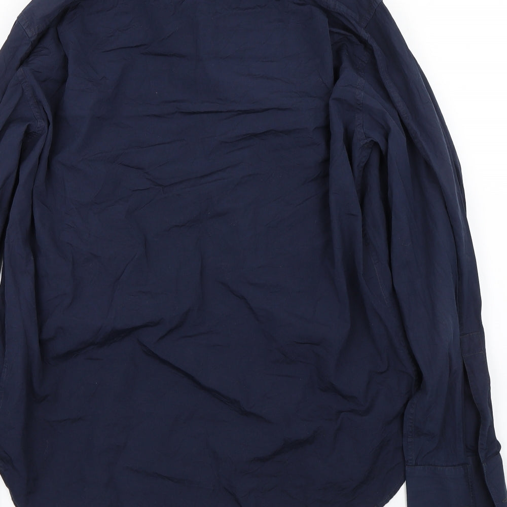Yves Saint Laurent  Mens Blue    Dress Shirt Size 38