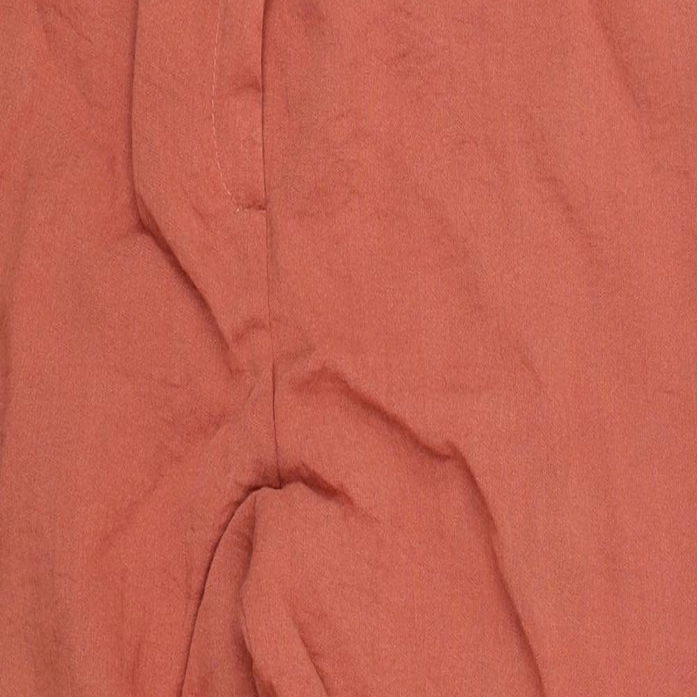 M&S Womens Orange   Capri Trousers Size 16 L23.5 in