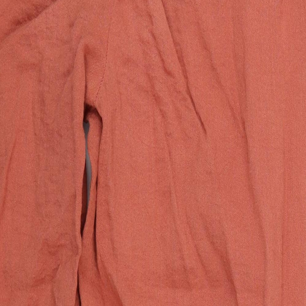 M&S Womens Orange   Capri Trousers Size 16 L23.5 in