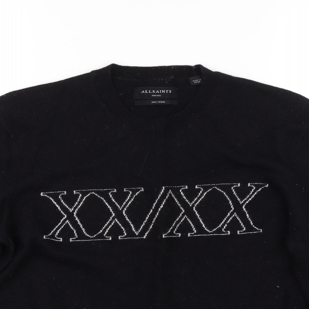All saints Womens Black   Pullover Jumper Size S