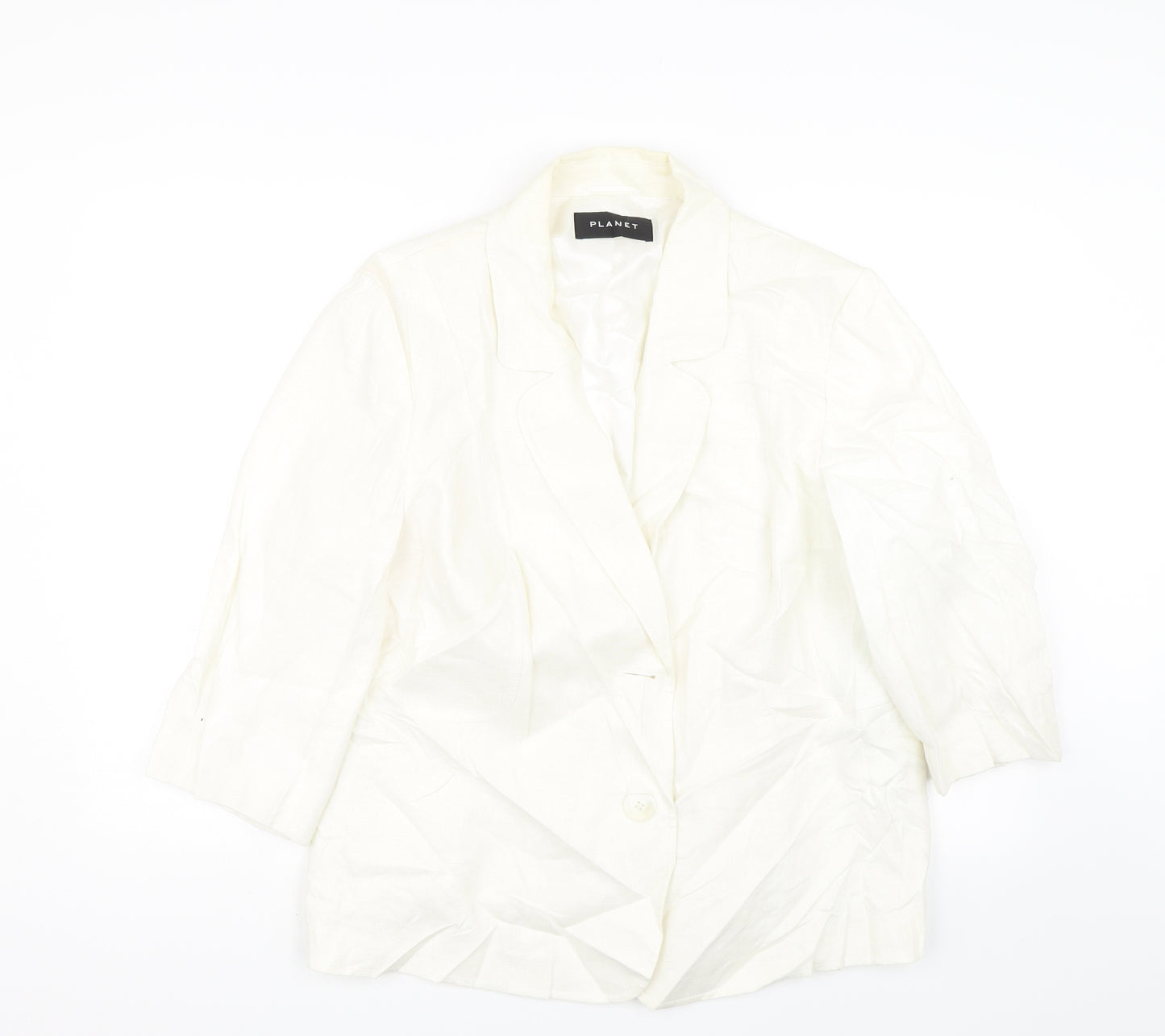 Planet Womens White   Jacket Suit Jacket Size 20