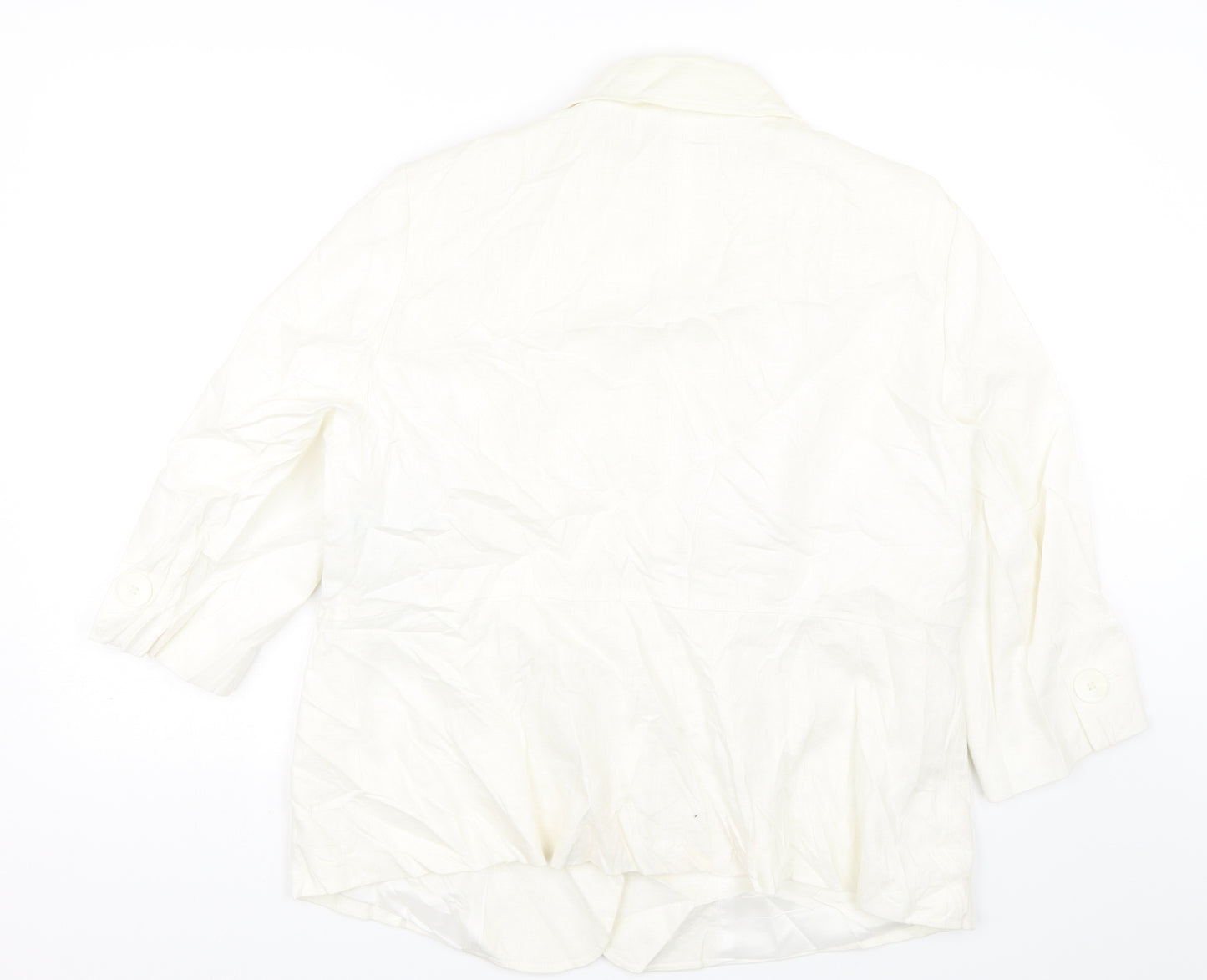 Planet Womens White   Jacket Suit Jacket Size 20