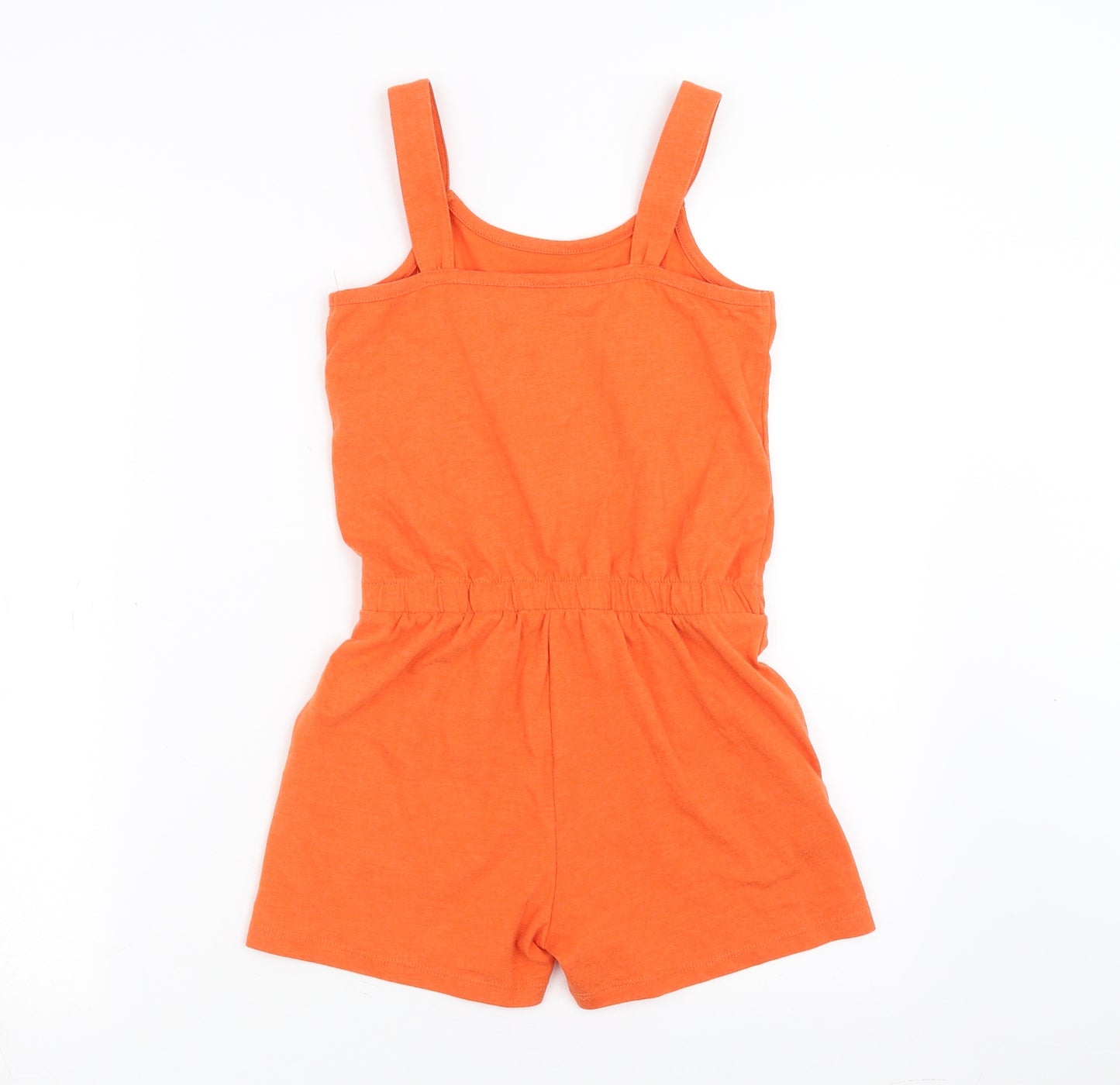 George Girls Orange   Playsuit One-Piece Size 8-9 Years