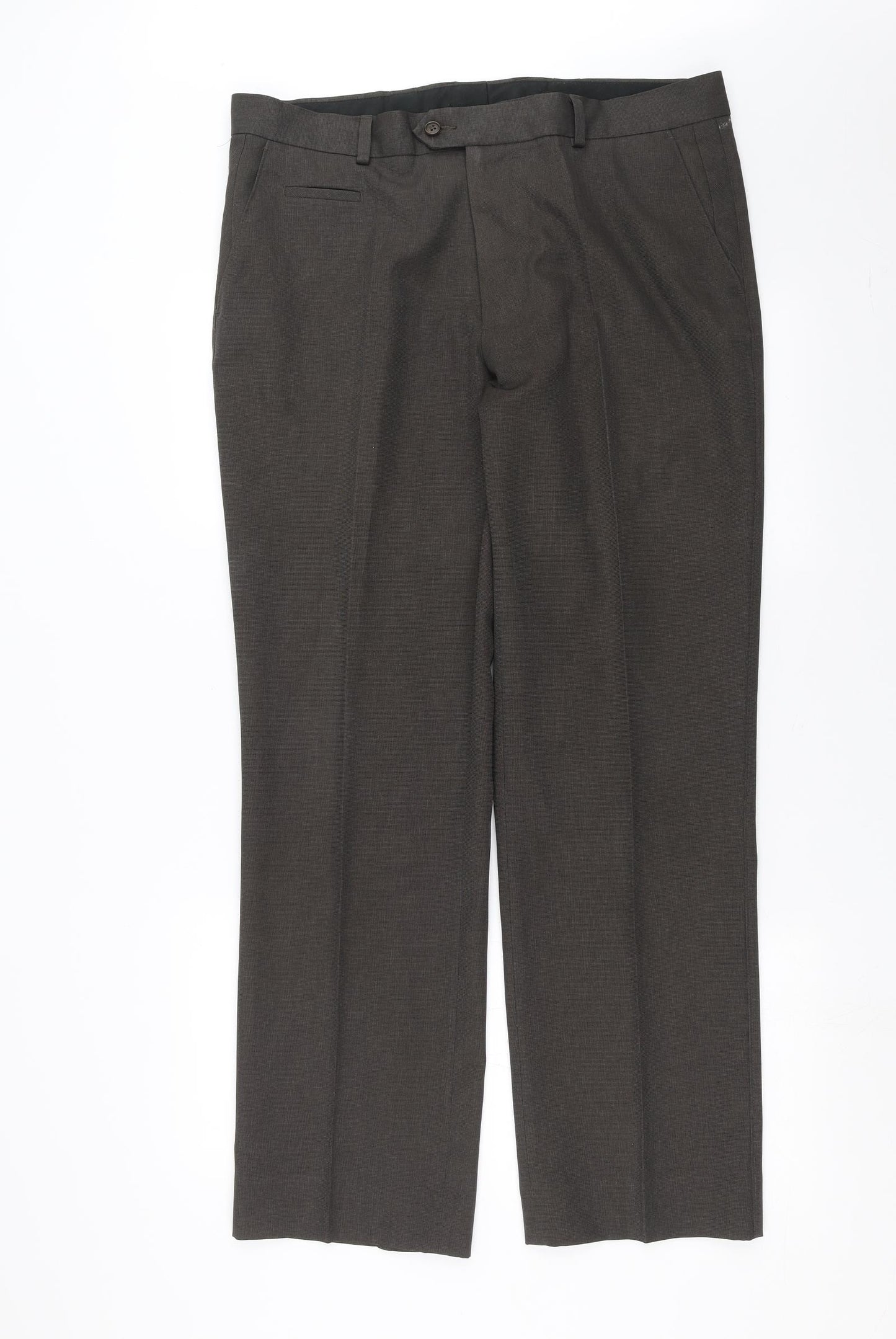 F&F Mens Brown   Trousers  Size 36 in L31 in