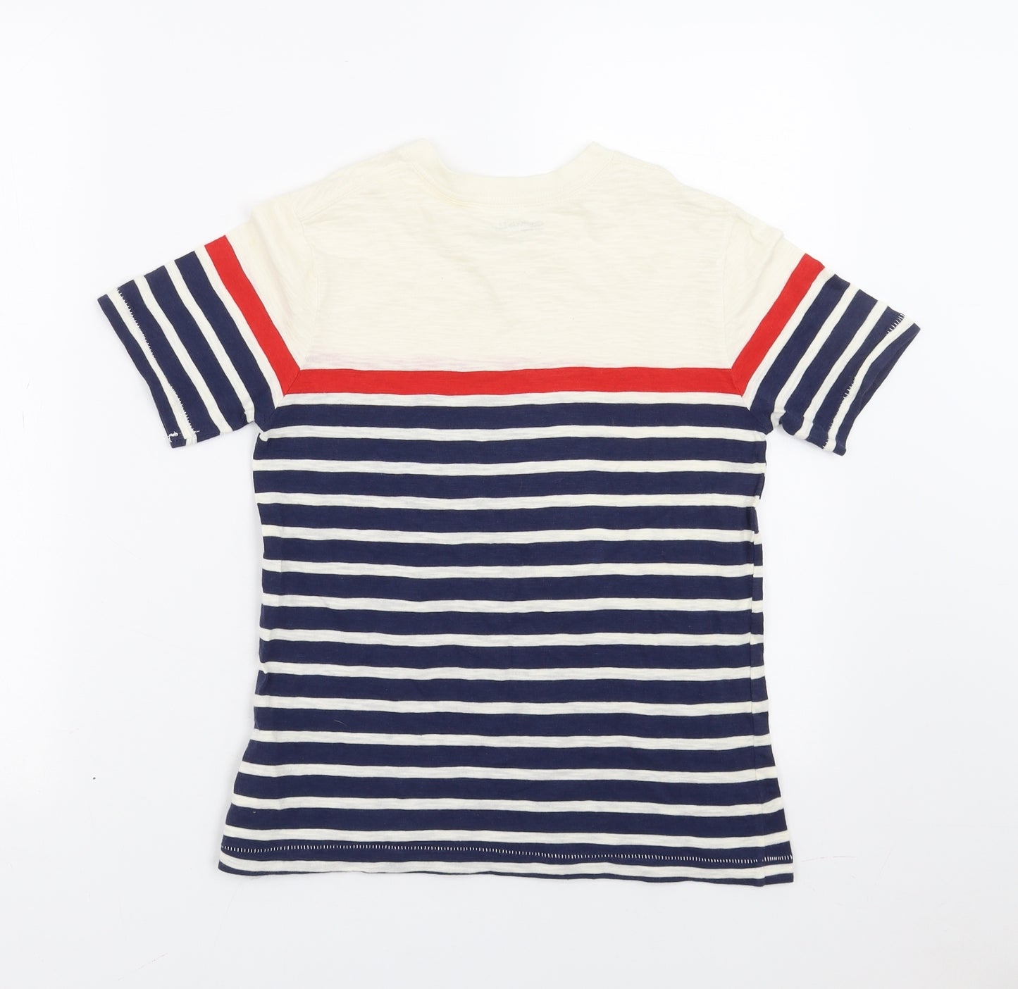 GapKids Boys Blue Striped  Basic T-Shirt Size 8-9 Years