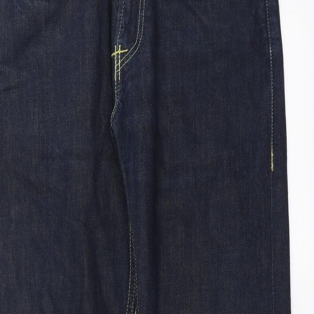 LEVIS Mens Blue  Denim Straight Jeans Size 34 in L31 in - 504