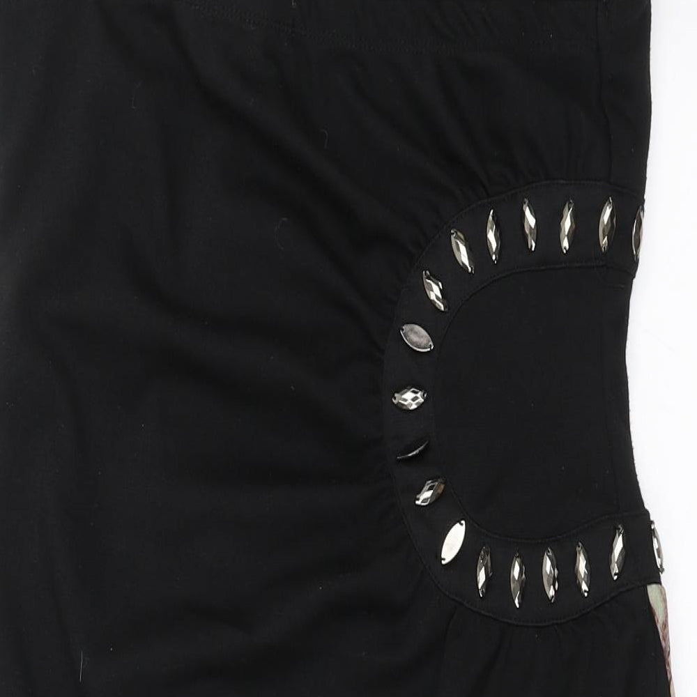 IZABEL Womens Black   Mini  Size L  - Abstract Design