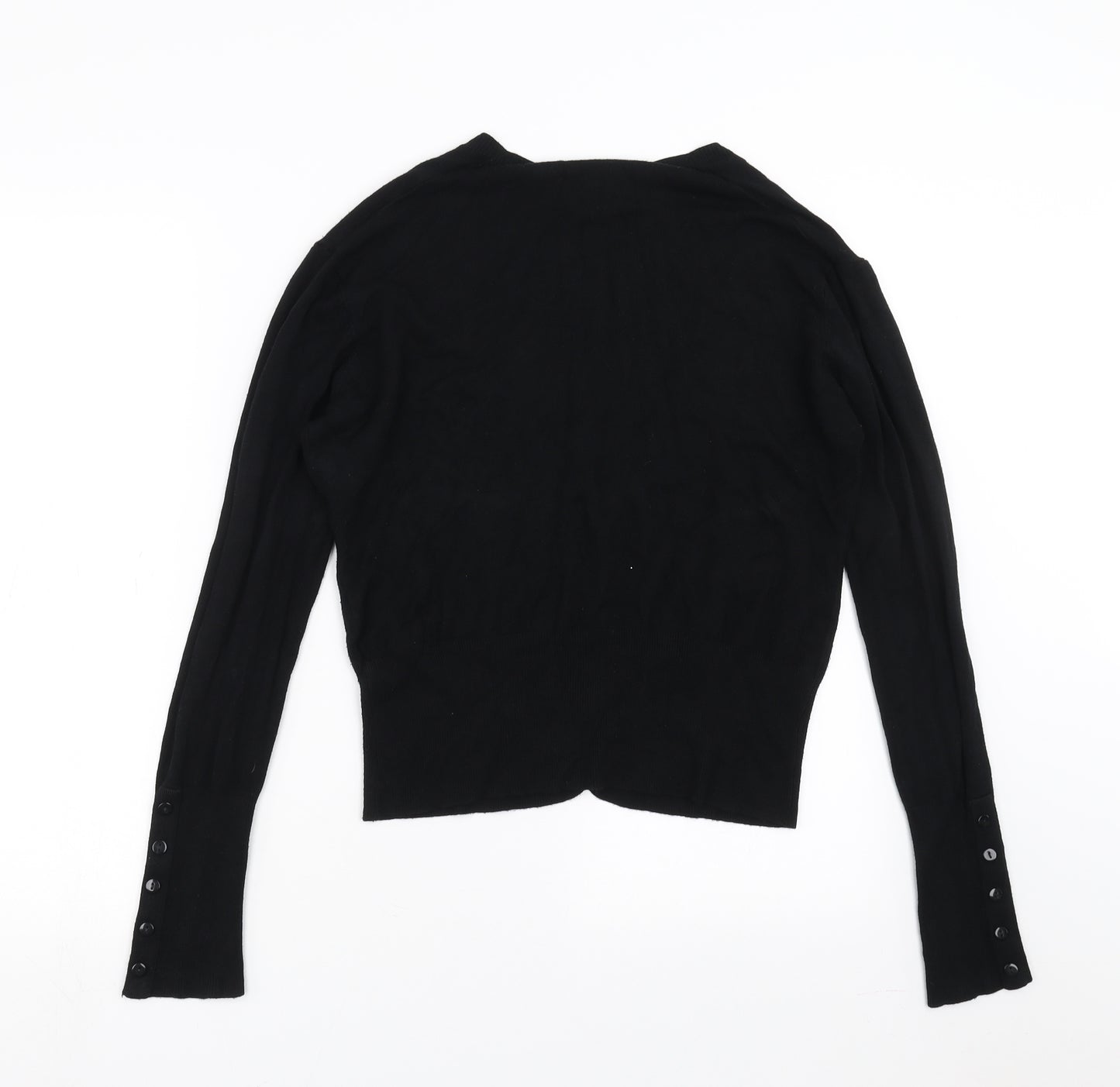 Select Womens Black  Knit Cardigan Jumper Size 16