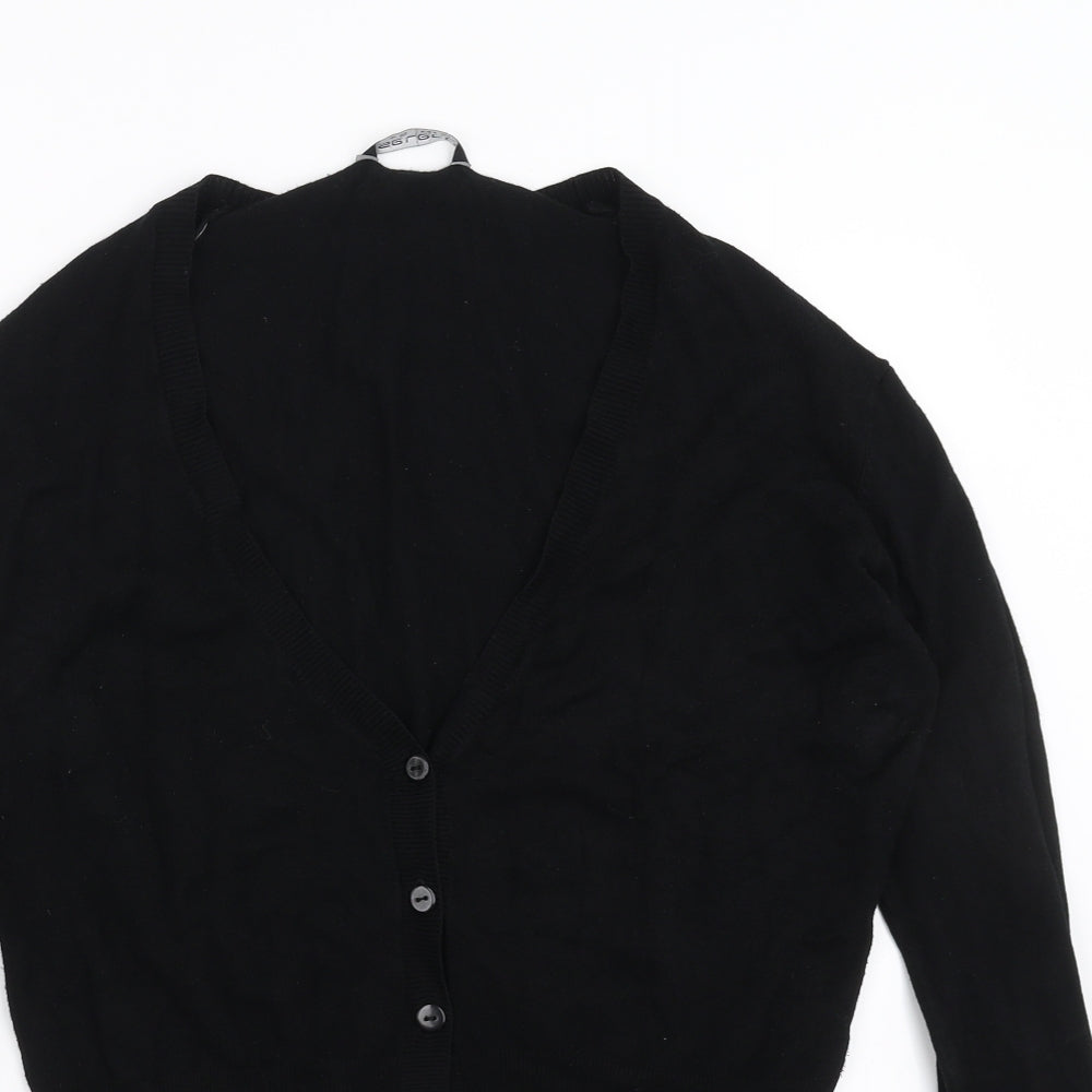 Select Womens Black  Knit Cardigan Jumper Size 16